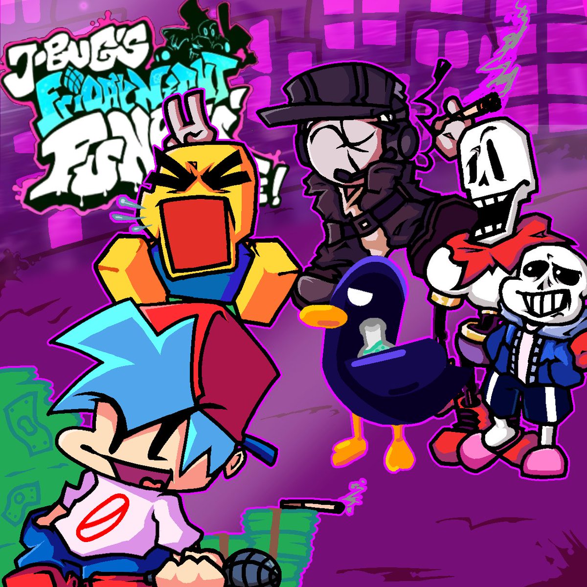 ilias__games's tweet photo. J-bug bundle fanart :D  #FNF #jbugbundle https://t.co/I8hYwTQQyh