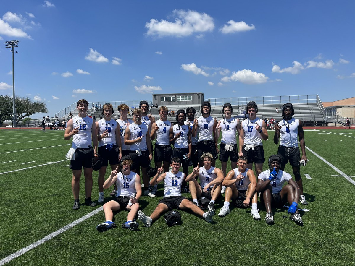 Byron Nelson 7 on 7 group qualified for the state tournament yesterday at the Allen SQT. Very proud of this group, qualified four years in a row keep getting better. WWW