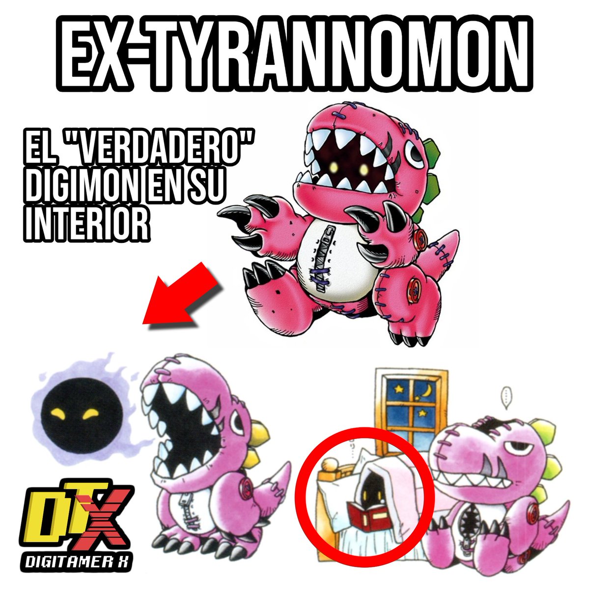 🔵 A diferencia de Monzaemon del que solo podemos especular su interior (Aunque nos tiren indirectas). Ex-Tyrannomon realmente tiene su ser a la vista después de todo. Y me gusta.
#Digimon #デジモン #DigimonCardGame