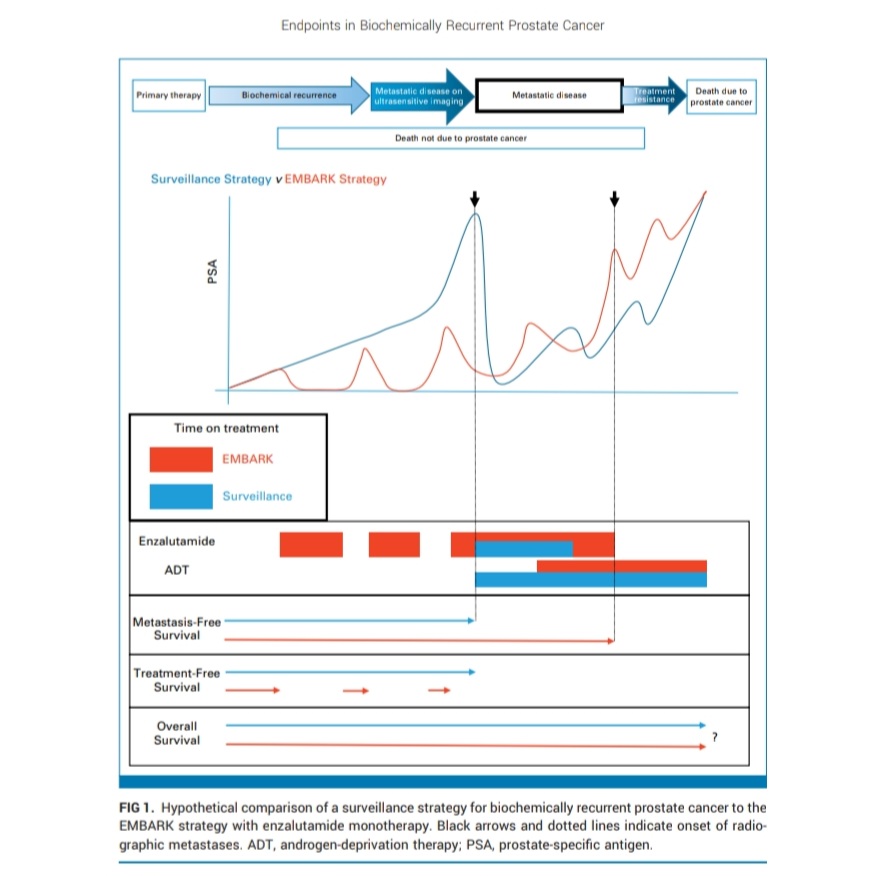 💫🌟Metastasis-Free Survival Versus Treatment-Free Survival in Biochemically Recurrent Prostate Cancer: The #EMBARK Trial 📚 Authors: @davidjeinstein, @Merregan, Julia S. Stevens, David F. @McDermott, @Dr_RaviMadan. @OncoAlert 🔍 Key findings 🔬 PSA detects micrometastatic