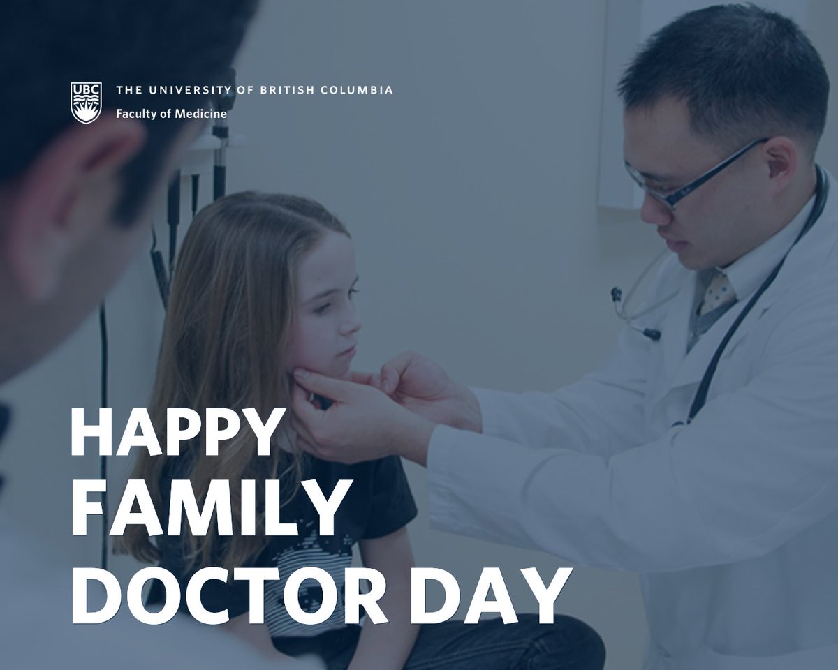 Happy #FamilyDoctorDay to all the family physicians across B.C. and beyond! Thank you for your commitment and dedication in keeping patients and communities healthy today and every day. 💙🩺 #BCFamilyDoctorDay