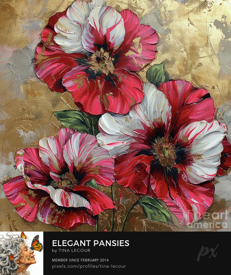 Elegant Pansies...Available Here..tina-lecour.pixels.com/featured/elega…

#FlowersOnX #flowers #wallart #wallartforsale  #floralart #interiordesign #interiordecor #interiordecoration #homedecor #homedecoration #giftideas #gifts #greetingcards #spring #nature #fineartist #art #wallprints #pansy