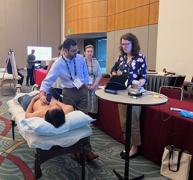 2nd Year Fellow Dr. Clare Cene-Kush teaching difficult airways with 3rd Year Fellow Dr. Rachel Wojcik teaching  respiratory failure at the #ATS2024 Resident Bootcamp! #ThisIsPACCSM #MEDED <a href="/PACCSM/">PACCSM</a> <a href="/UPMCPhysicianEd/">UPMC Physician Resources</a> <a href="/PittDeptofMed/">PittDeptofMed</a> <a href="/atscommunity/">American Thoracic Society (ATS)</a> <a href="/atsearlycareer/">ATS Early Career</a> <a href="/ATSMedEd/">ATS Section on #MedEd</a> <a href="/ATSCritCare/">ATS Crit Care</a>