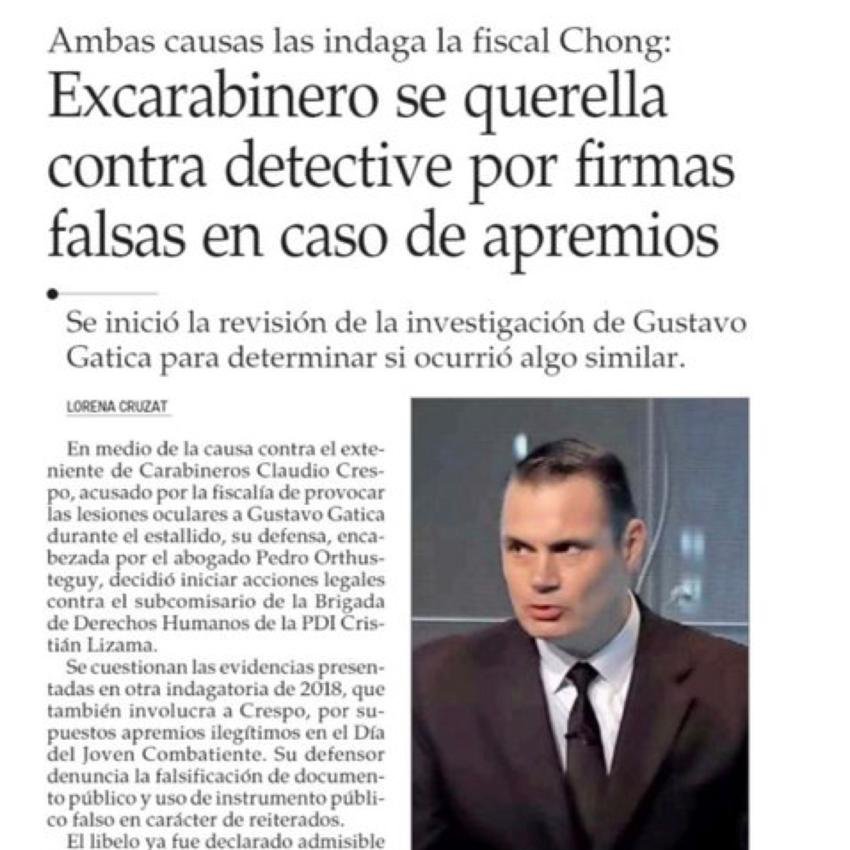 #ALERTA !! ABAJO TODAS LAS MULTIPLES 'FIRMAS' DEL DETECTIVE CRISTIAN LIZAMA LOYOLA, CONTRA EL CUAL SE QUERELLO EL COMANDANTE CLAUDIO CRESPO @ClaudioCrespoG. ENTRE LA MULTIPLES COSAS 'CURIOSAS' POR DECIRLO MUY SUAVE ESTA LA SIGUIENTE : ¿SABIAN USTEDES QUE EN CASOS DE DDHH LOS