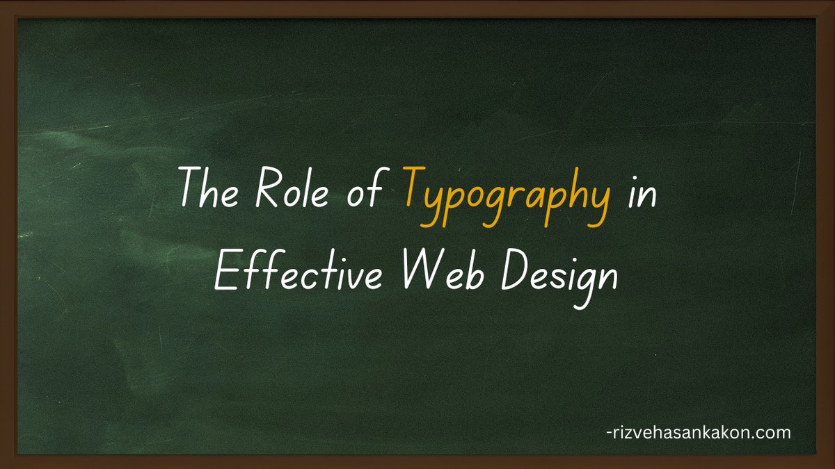 The Role of Typography in Effective Web Design

Read More: shorturl.at/Vs2sx

#webDesign || #WordPress || #WebDesignServices || #Webdevelopment  || #rizvehasankakon || #responsivewebdesign || #Arsenal