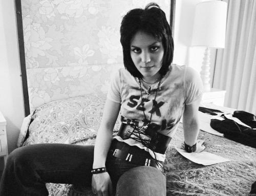 Joan Jett at the Sunset Marquis in Los Angeles, 1976