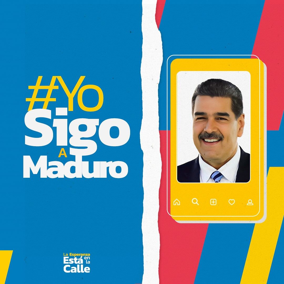 Nuestro Presidente <a href="/NicolasMaduro/">Nicolás Maduro</a> es un hombre valiente, humilde, que ama a su pueblo, y que desde el primer momento ha liberado cada batalla con dignidad y fortaleza. Por eso, todas y todos decimos: #YoSigoAMaduro