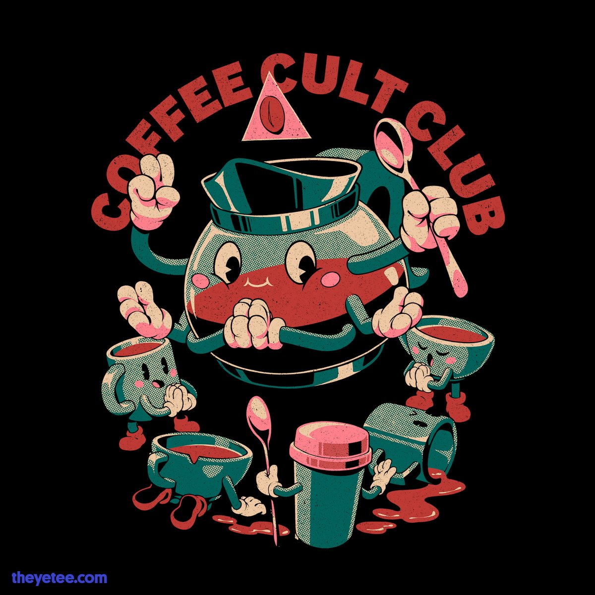 「That hype you're feeling is just the caf」|The Yetee 🌈のイラスト