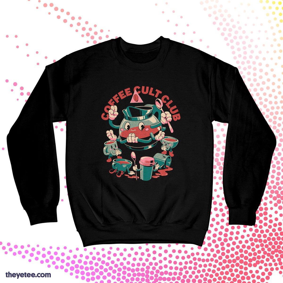 「That hype you're feeling is just the caf」|The Yetee 🌈のイラスト