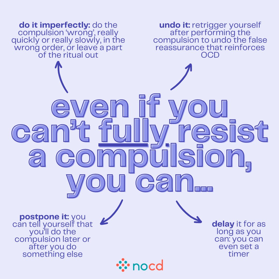 You might know that one central approach of OCD treatment is not engaging in compulsions to soothe anxiety and distress. But what should you do if it just feels way too overwhelming and you're unable to fully resist a compulsion?