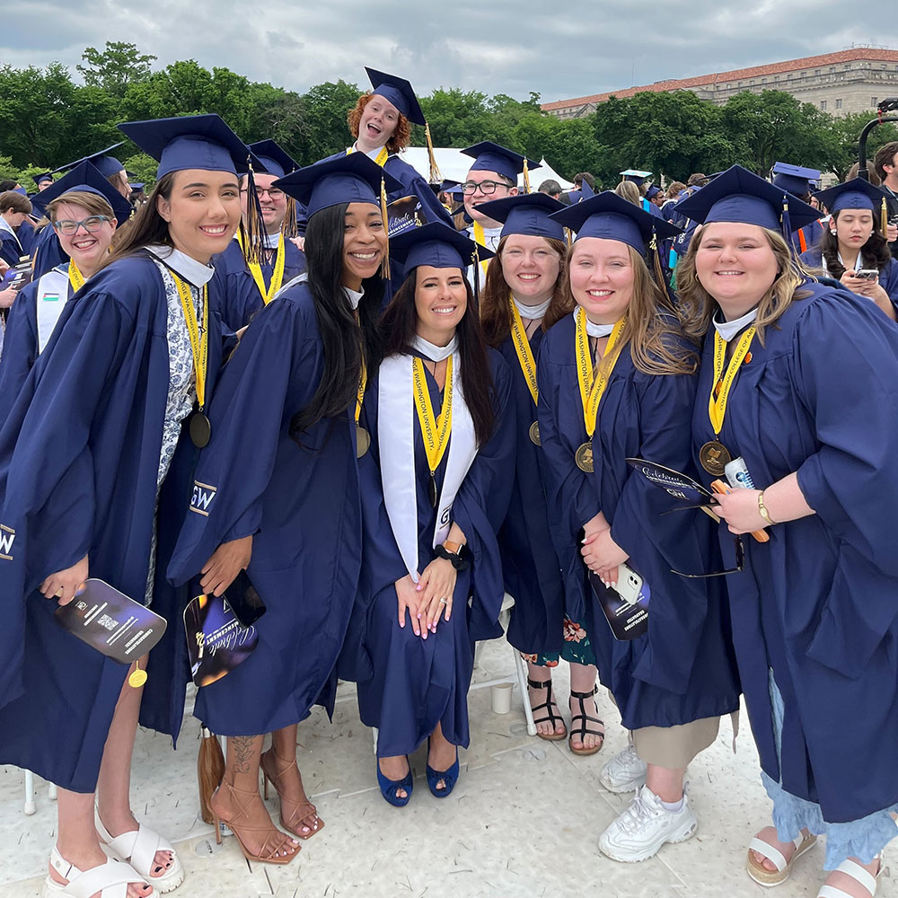 That's a wrap on #GWCommencement! Raise Bye, Class of 2024! 👋 Be sure to follow @GWAlumni to stay in touch.