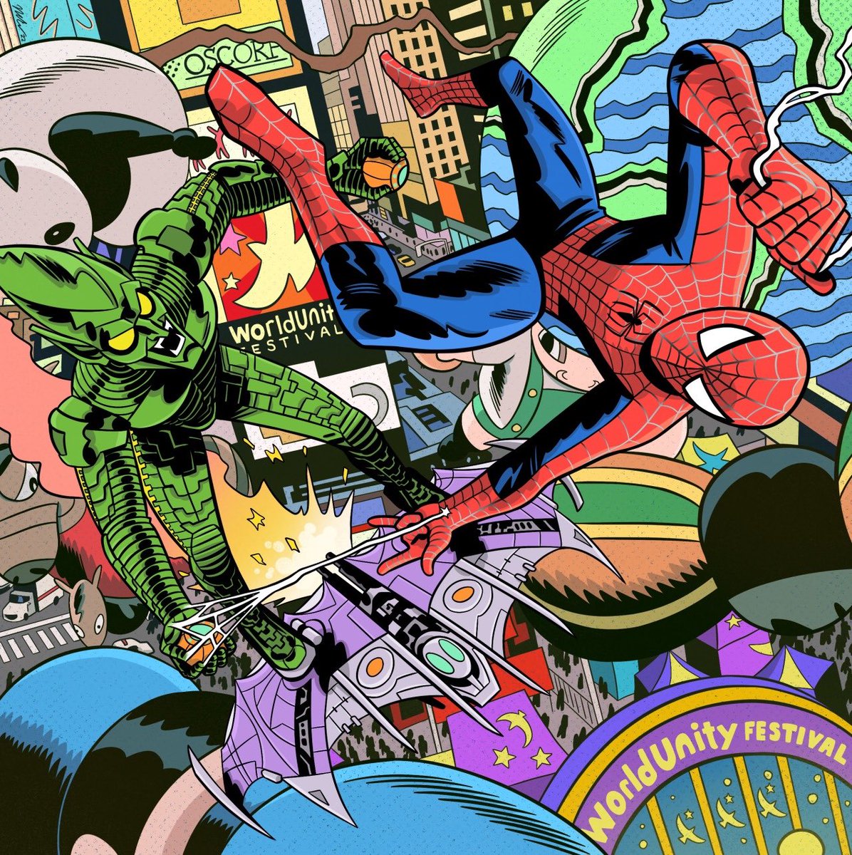 Spider-Man 2002 Art by @Ncags #SpiderMan #GreenGoblin