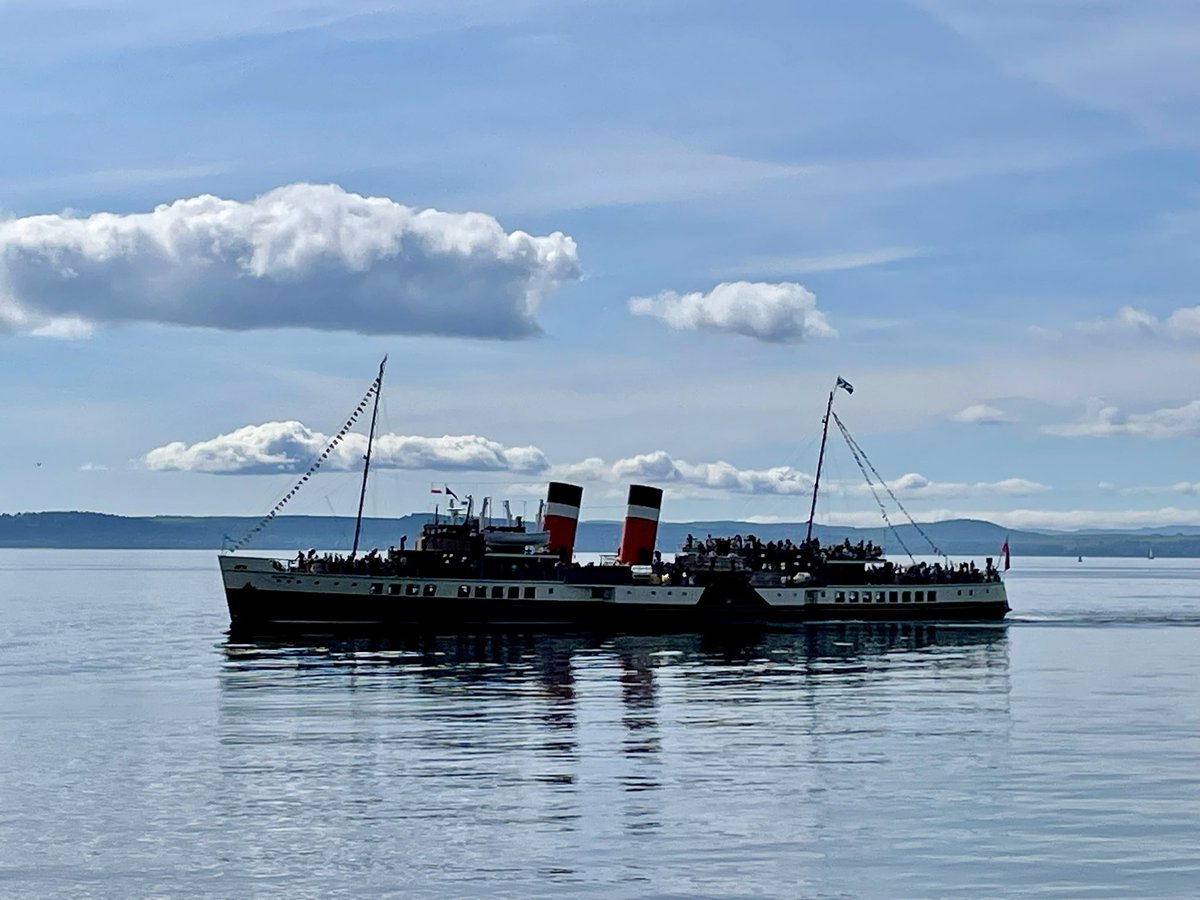 We spotted the Waverley paddle steamer coming into Largs!
