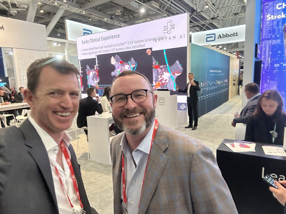 Dr Malcolm Finlay (@mcfinlay) on Twitter photo A terrific #HRS2024 thank you and congratulations to <a href="/DrVKanthasamy/">Vijaya Kanthasamy</a> who presented our work on Subclavian Ansae stimulation & pilot of Double blind AF studies. So great seeing the interest in our work from @BartsHospital <a href="/RhythmAIMedical/">RHYTHM AI</a> <a href="/Prof_Schilling/">Richard Schilling</a> and great friends A terrific #HRS2024 thank you and congratulations to <a href="/DrVKanthasamy/">Vijaya Kanthasamy</a> who presented our work on Subclavian Ansae stimulation & pilot of Double blind AF studies. So great seeing the interest in our work from @BartsHospital <a href="/RhythmAIMedical/">RHYTHM AI</a> <a href="/Prof_Schilling/">Richard Schilling</a> and great friends