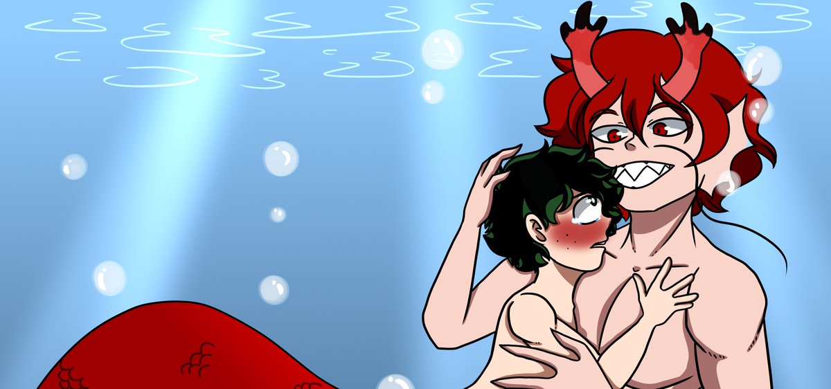 And I have The #nsfw ver on p*rtreon 😈

#mermay #bnha #nsfwtwtًً #nsfwtwt #kirideku #kirishima #izukumidoriya