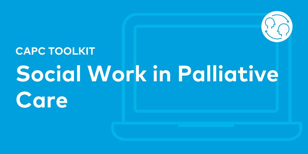 Social Work in Palliative Care toolkit ➡️ ow.ly/V3ml50QPcj6 

Provides online courses and tools to help #socialworkers meet the needs of patients and families, and to help palliative care programs use best practices to integrate social work into the work of the IDT. @SWHPN
