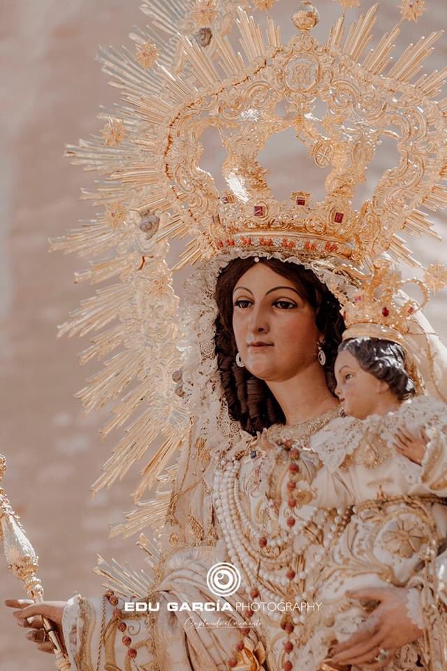 Rosario vespertino con la imagen de Ntra. Señora del Rosario de San Julián. @Rosario_SJ