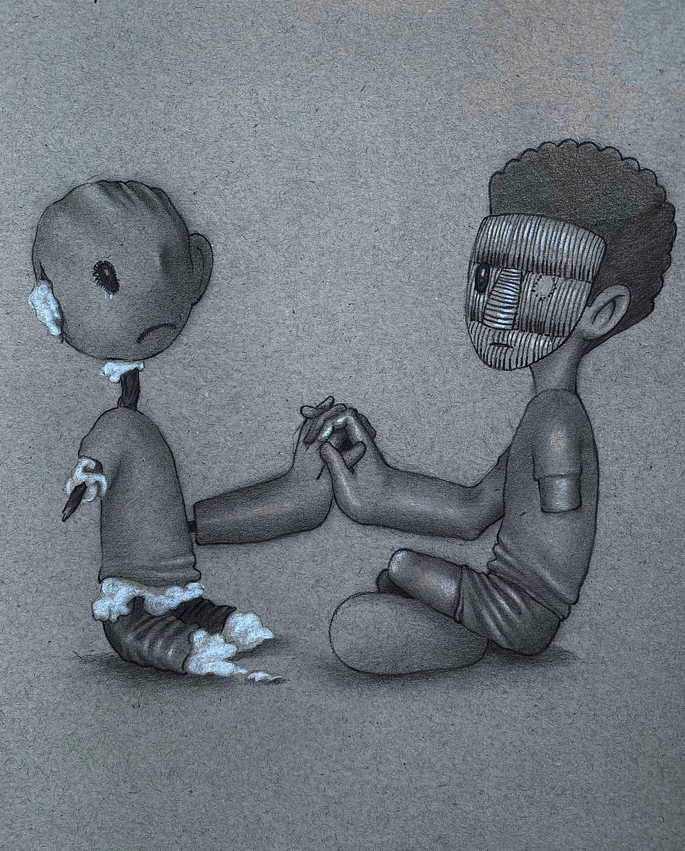New art 🖼️ “LONELINESS” My imaginary friend 💭