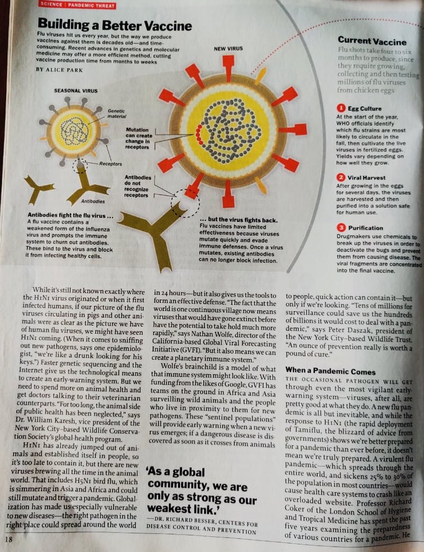 'Why You'll be Wearing Masks Again' from TIME magazine (May 18, 2009).' You can zoom in and read it, but quick 🧵 of lessons NOT learned. NOT🤬 LEARNED