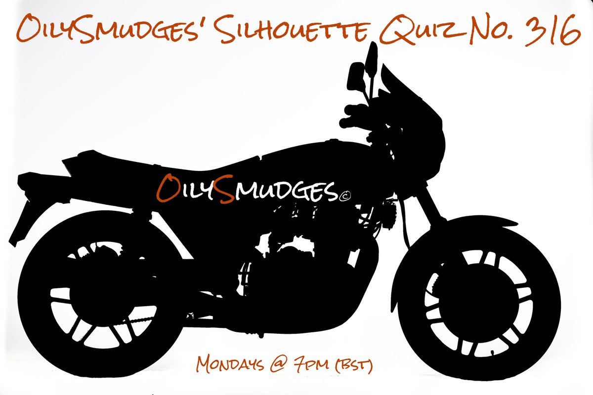 Good evening & welcome to the 316th edition of the Silhouette Quiz
To take part:
1) FOLLOW @OilySmudges
2) REPOST (NOT QUOTE REPOST)
3) REPLY with the MAKE, MODEL & YEAR (NO PHOTOS - that'll spoil the fun for others)
4) WAIT for DM with good news
5) REPEAT if no DM!
Good luck 🏍️