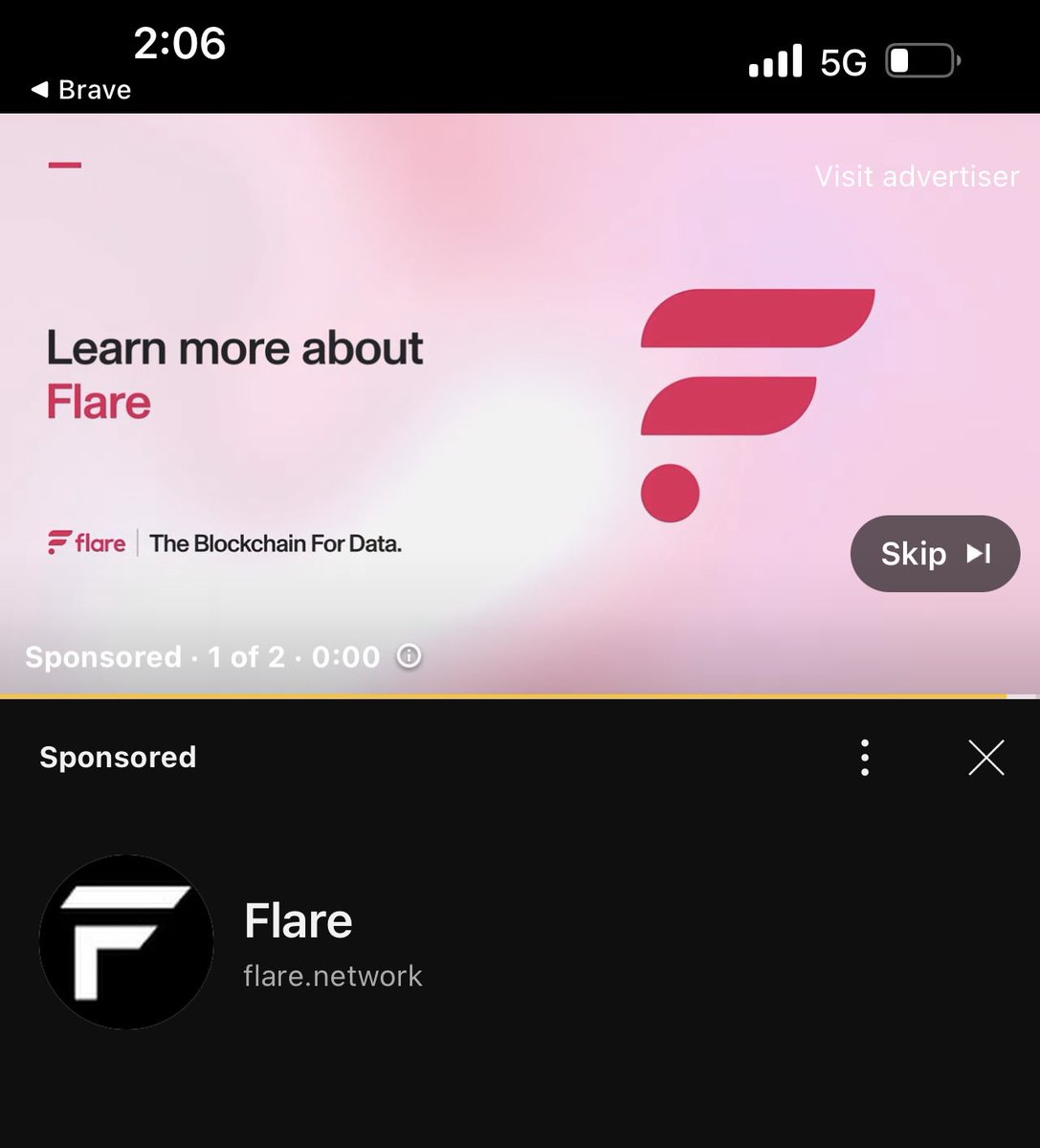 Sat through a @FlareNetworks YT ad and didn’t even realize #FLR $FLR
