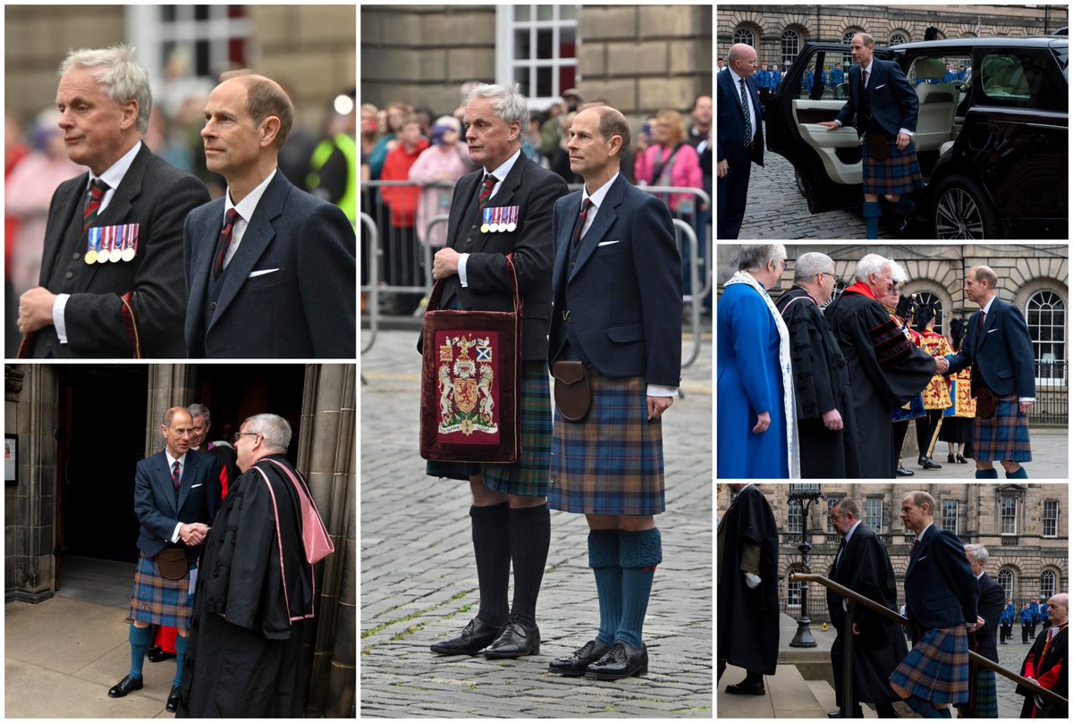 Prince Edward, Duke or Edinburgh & Earl of Forfar in Scotland, arriving at the General Assembly of the Church of Scotland 2024 - Sunday Service at St Giles Cathedral. 📸Church of Scotland 🏴󠁧󠁢󠁳󠁣󠁴󠁿