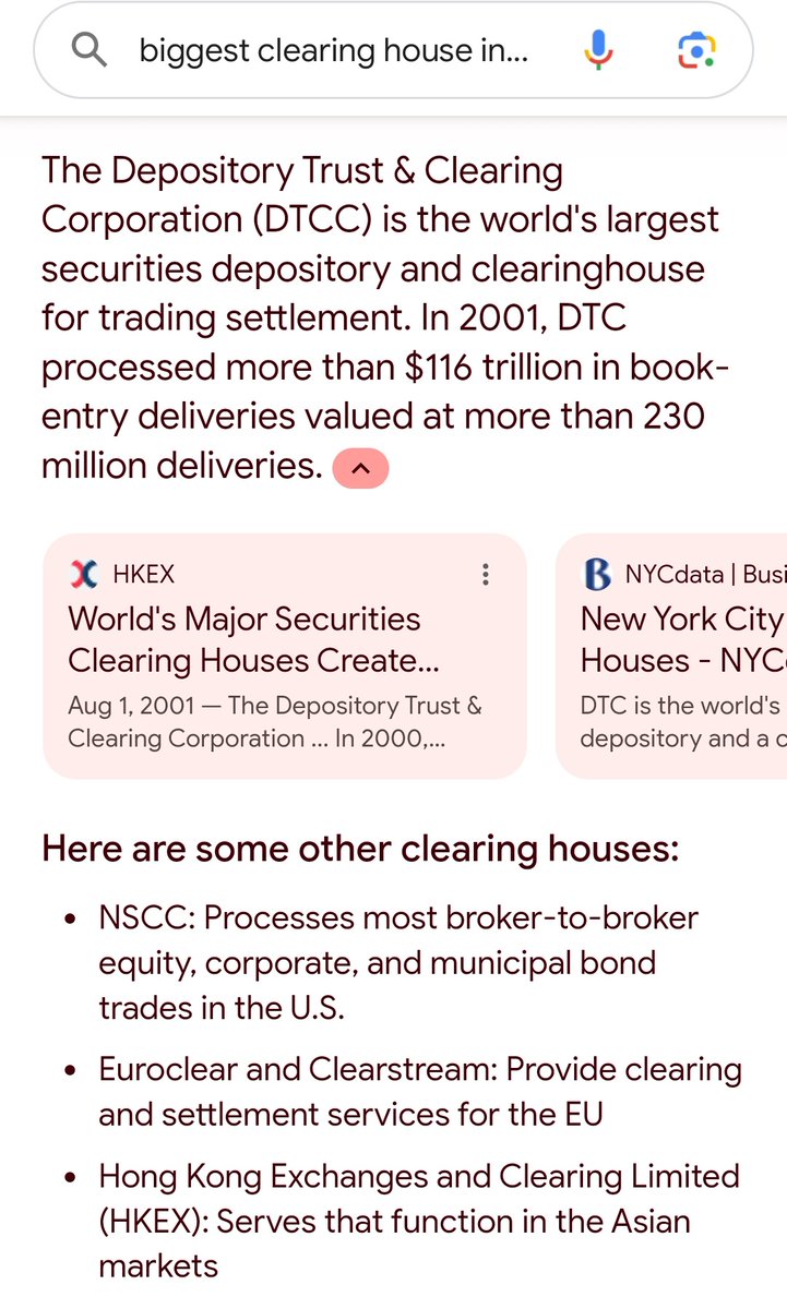 bob4punk's tweet photo. $Link If you google, largest clearing, houses in the world... Chain ink is openly working with the top 4 lol. 
Chainlink Is going to be integrated by the largest cash handling institutions in the world!! 
And your not bullish Anon? 

#Crypto https://t.co/ytdF1FFycE