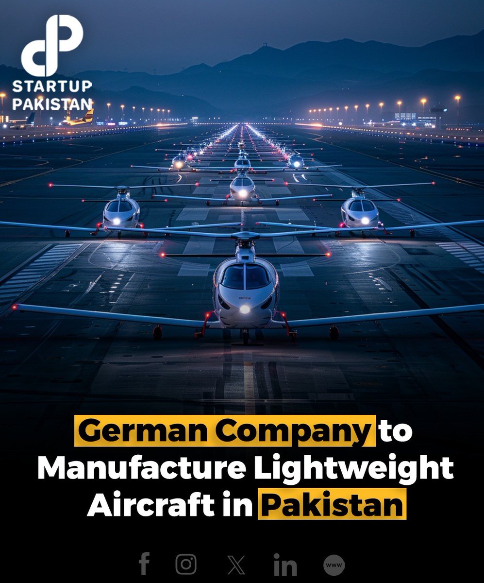 A foreign aviation company is set to manufacture lightweight aircraft in Pakistan, marking a significant milestone for the country's aviation industry. 

#German #Company #Aircraft #Pakistan