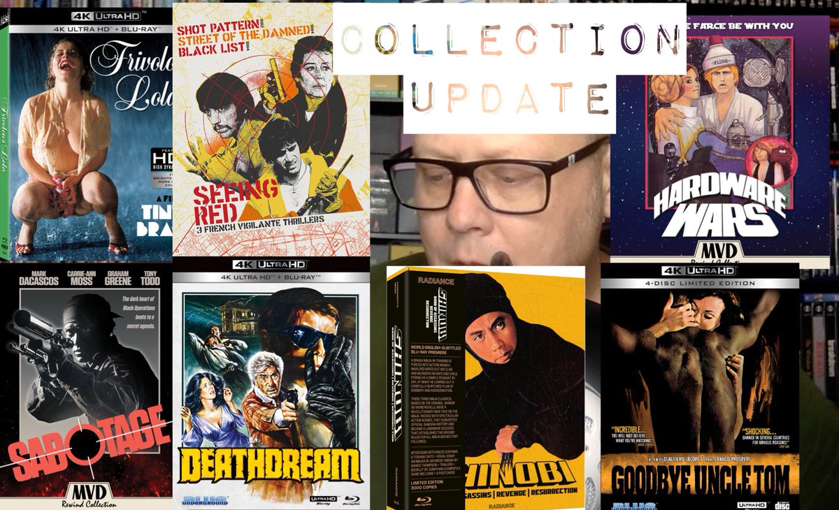 Today on my @JustTheDiscsPod channel, I’m talking about the new Seeing Red Set from @FunCityEdition, Bob Clark’s DEATHDREAM on 4K from @blunderground (& more from them), plus new discs from @FilmsRadiance, @CultEpics & @mvdentgroup: youtu.be/fx796LeyOlA?si…
