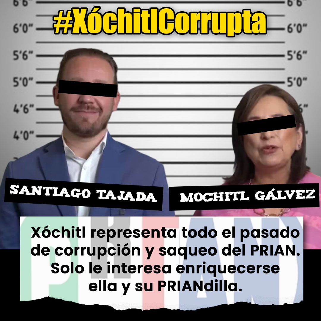 #XochitlCorrupta
 NO a los gobiernos de delincuentes y bandoleros
 NO a los líderes de la PRIANDILLA INMOBILIARIA