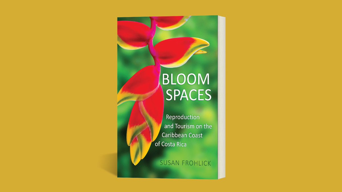 Inviting readers into a world of yoga studios, beaches, and rainforests, Susan Frohlick investigates how atmosphere can create “bloom spaces” that lead tourists in Costa Rica down #reproductive paths. Read the full Q&A with author @suefrohlick: bit.ly/3wBEVp2 #Women