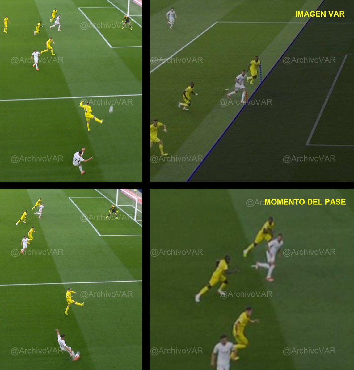 🚨💥 ¡𝗖𝗔𝗟𝗔𝗠𝗜𝗧𝗢𝗦𝗢 𝗘𝗥𝗥𝗢𝗥 𝗱𝗲𝗹 𝗩𝗔𝗥 𝗲𝗻 𝗲𝗹 𝗩𝗶𝗹𝗹𝗮𝗿𝗿𝗲𝗮𝗹 - 𝗥𝗲𝗮𝗹 𝗠𝗮𝗱𝗿𝗶𝗱!

❌ En el frame ofrecido por el VAR, el balón está 𝗩𝗔𝗥𝗜𝗢𝗦 𝗠𝗘𝗧𝗥𝗢𝗦 por delante de Lucas.

▪️ En el momento del pase, las posiciones corporales son muy diferentes.