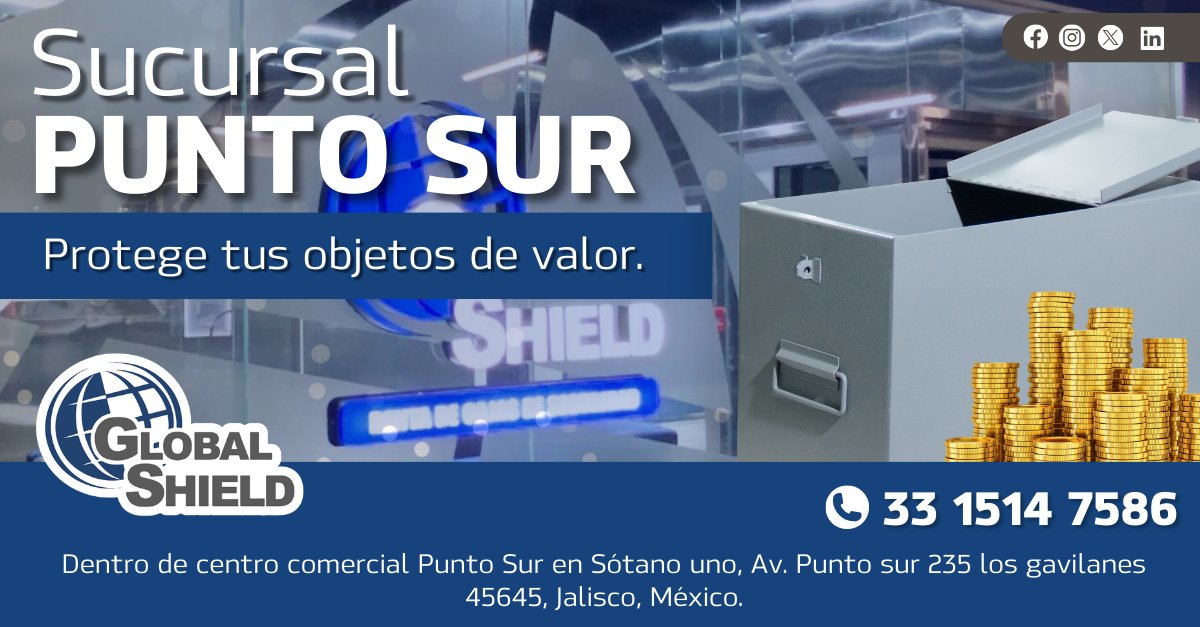 Una caja de seguridad no solo protege tus posesiones más preciadas, sino también tus recuerdos más queridos.
👉 globalshield.com.mx/cajas-de-segur…
🌐 Punto Sur, Jalisco
 📱 33 1514 7586
#GlobalshieldPuntoSur #cajasdeseguridad #rentadecajadeseguridad #Jalisco # PuntoSur