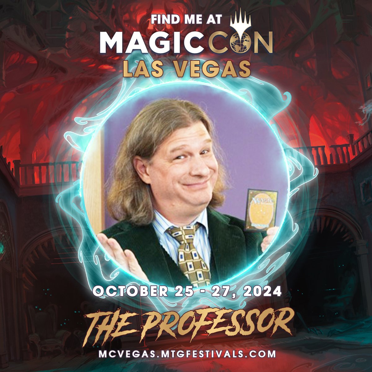 The Professor is going to #MCVegas! Join my 'Prerelease RE-release' Chaos event and you'll get to flashback and play with not one but TWO prerelease kits of classic Magic sets! Be sure to grab a ticket to my event here: mcvegas.mtgfestivals.com/en-us/magic-pl… #sponsored