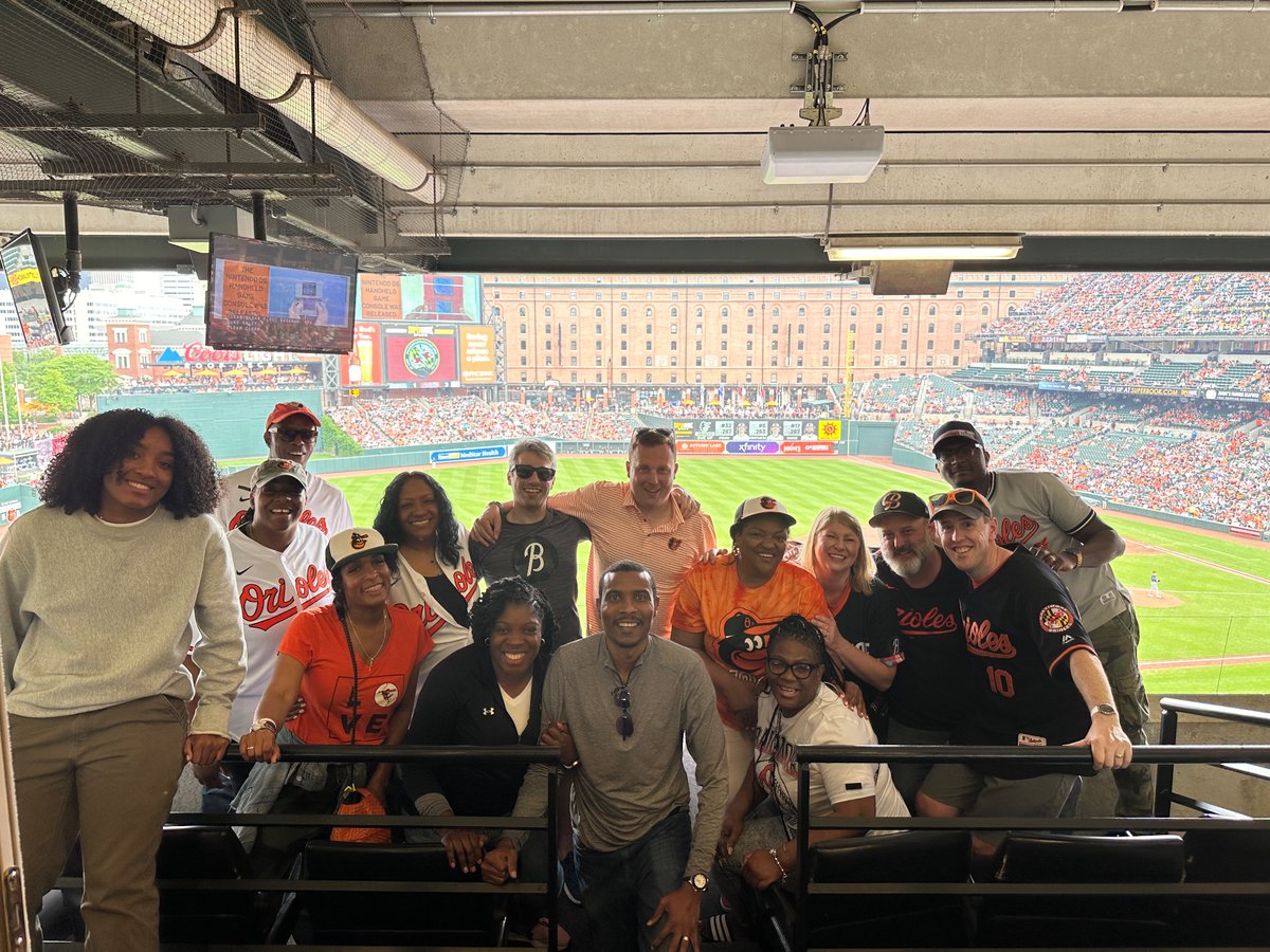 So excited to be at the O’s game with 2024 #heartoftheschools Top 10 Principals and friends! Thanks to <a href="/MayorBMScott/">Brandon M. Scott</a> for inviting us to your beautiful suite! <a href="/BaltCitySchools/">Baltimore City Public Schools</a>