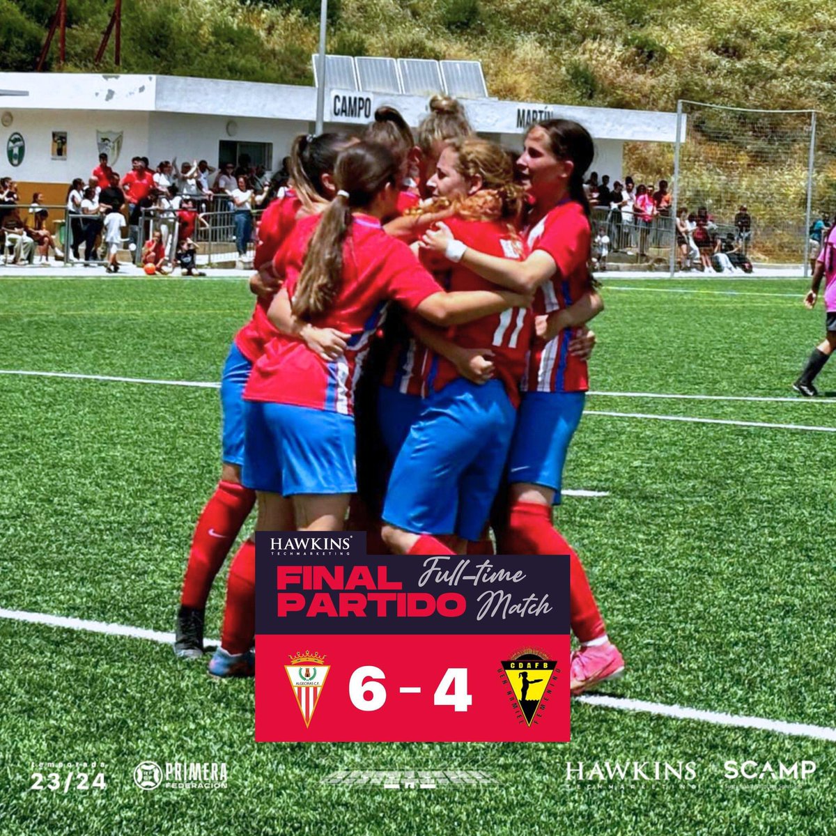 🔴⚪️ 𝐀𝐥𝐠𝐞𝐜𝐢𝐫𝐚𝐬 𝐅𝐞𝐦𝐞𝐧𝐢𝐧𝐨 | Primer partido de PlayOff ¡Ganado! 6 a 4 frente al C.D. ATLÉTICO FEMENINO BEN-NAMIEL. ¡Vamos Chicas! #AlgecirasFemenino #AlgecirasCF #ThisisACF #CrecemosContigo