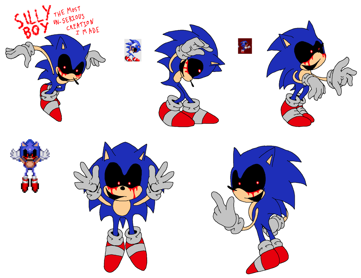 Silly Boy doodles #TheEndlessDisaster #exeoc #sonicexeoc