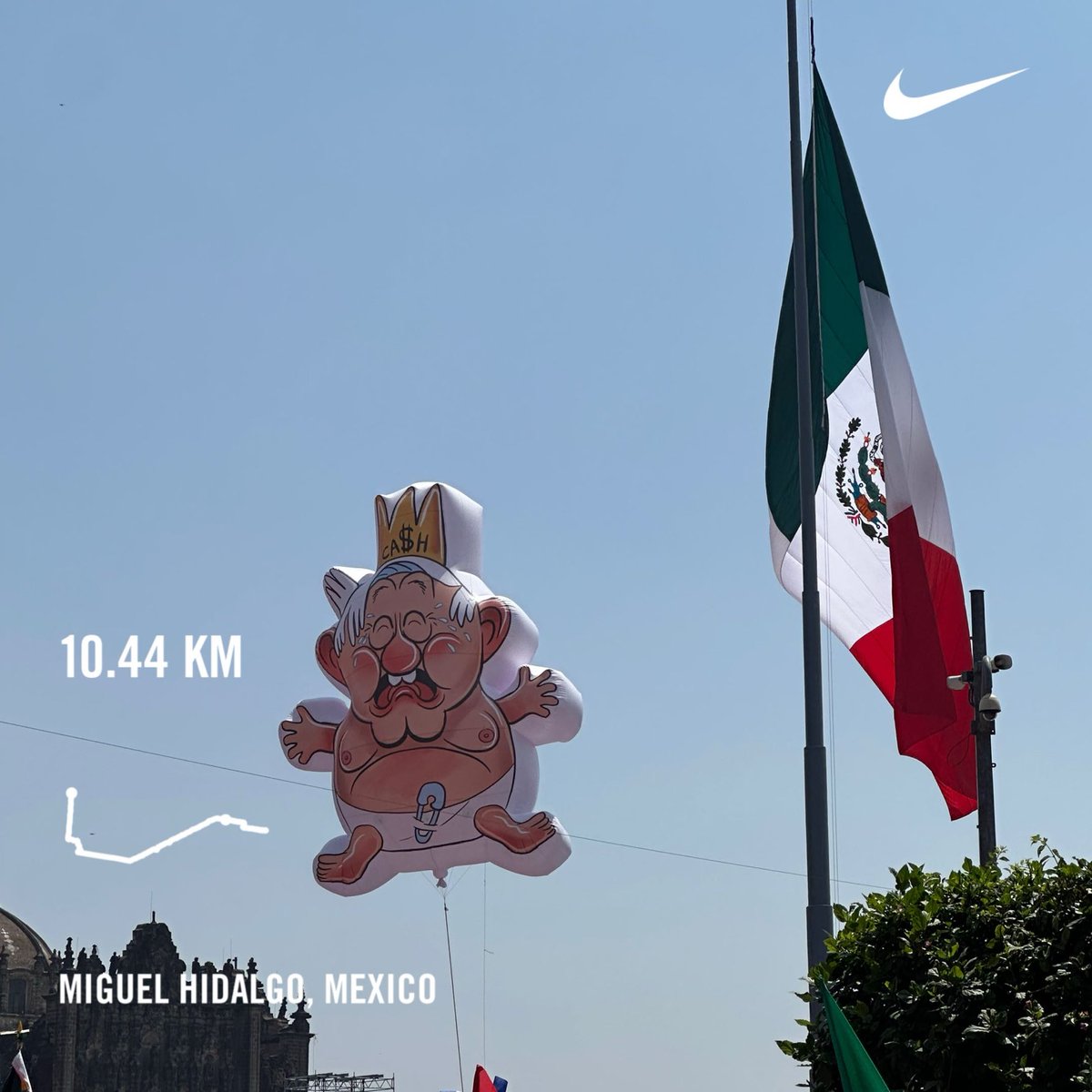 Ran 10.44 kilometers with Nike⁠ Run Club #JustDoIt #runhappy #RunOscarRun #CDMX #instarun #run #instarunners #Mexico #MexicoCity #10km #instaCDMX @instacdmx #EXATECrun #clubEXATECrunning @instarunmx #ToRunIsToLive #sundayrunday #marearosa
