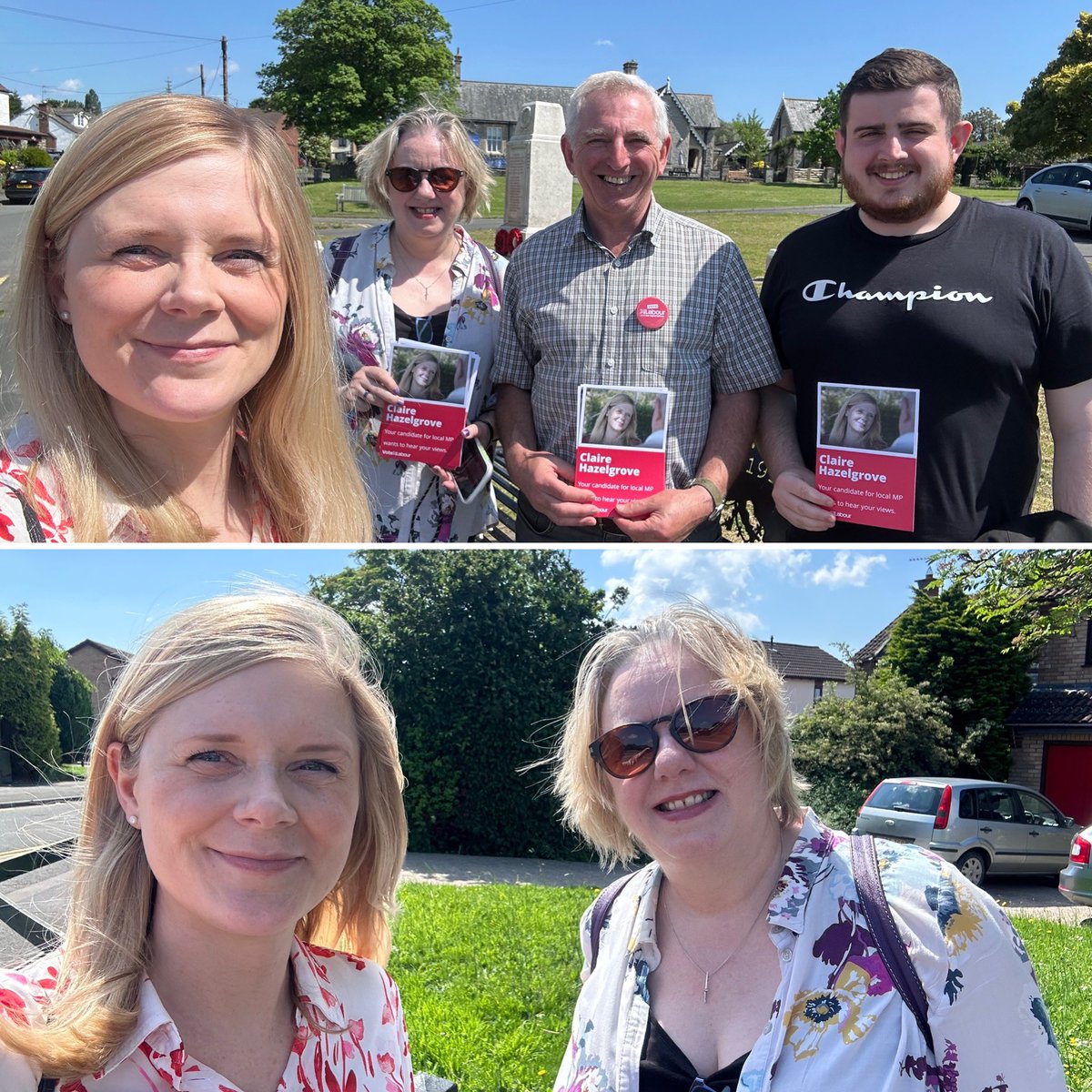 We’ve been out on the ☀️ #LabourDoorstep all day in Stoke Gifford, listening to local people’s priorities.

Big thanks to everyone who took the time to speak with us - there’s a real hope for change.

Wonderful to be joined by @Lucy_Exmoor, Joe and David - thank you!