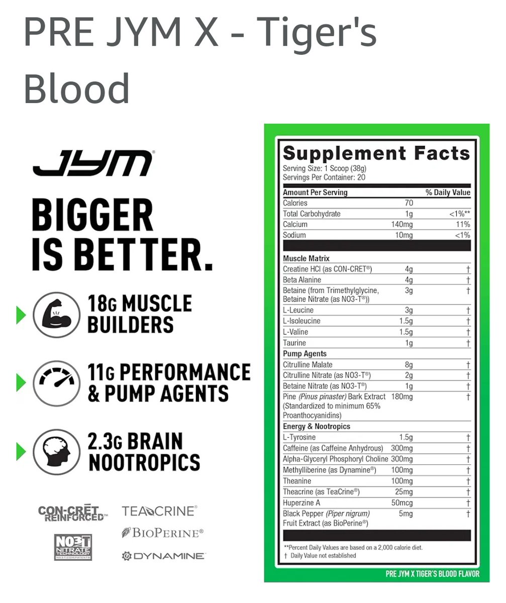 cwharris773's tweet photo. I've made lesser pre-workout products quit.
Not this one.
I feel like I can train for hours.
#PreJymX
@JimStoppani https://t.co/AJ2vlA7jiM