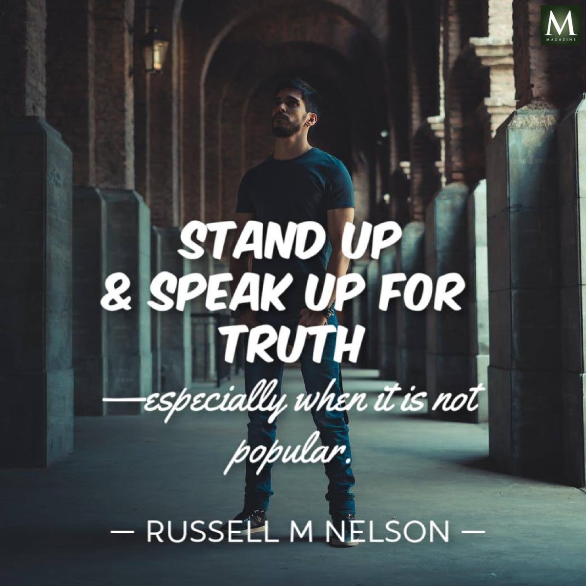 “Stand up and speak up for truth—especially when it is not popular.” ~ President Russell M. Nelson 

#TrustGod #CountOnHim #HisDay #BestDay #HearHim #ComeUntoChrist #ShareGoodness #ChildrenOfGod #GodLovesYou #TheChurchOfJesusChristOfLatterDaySaints