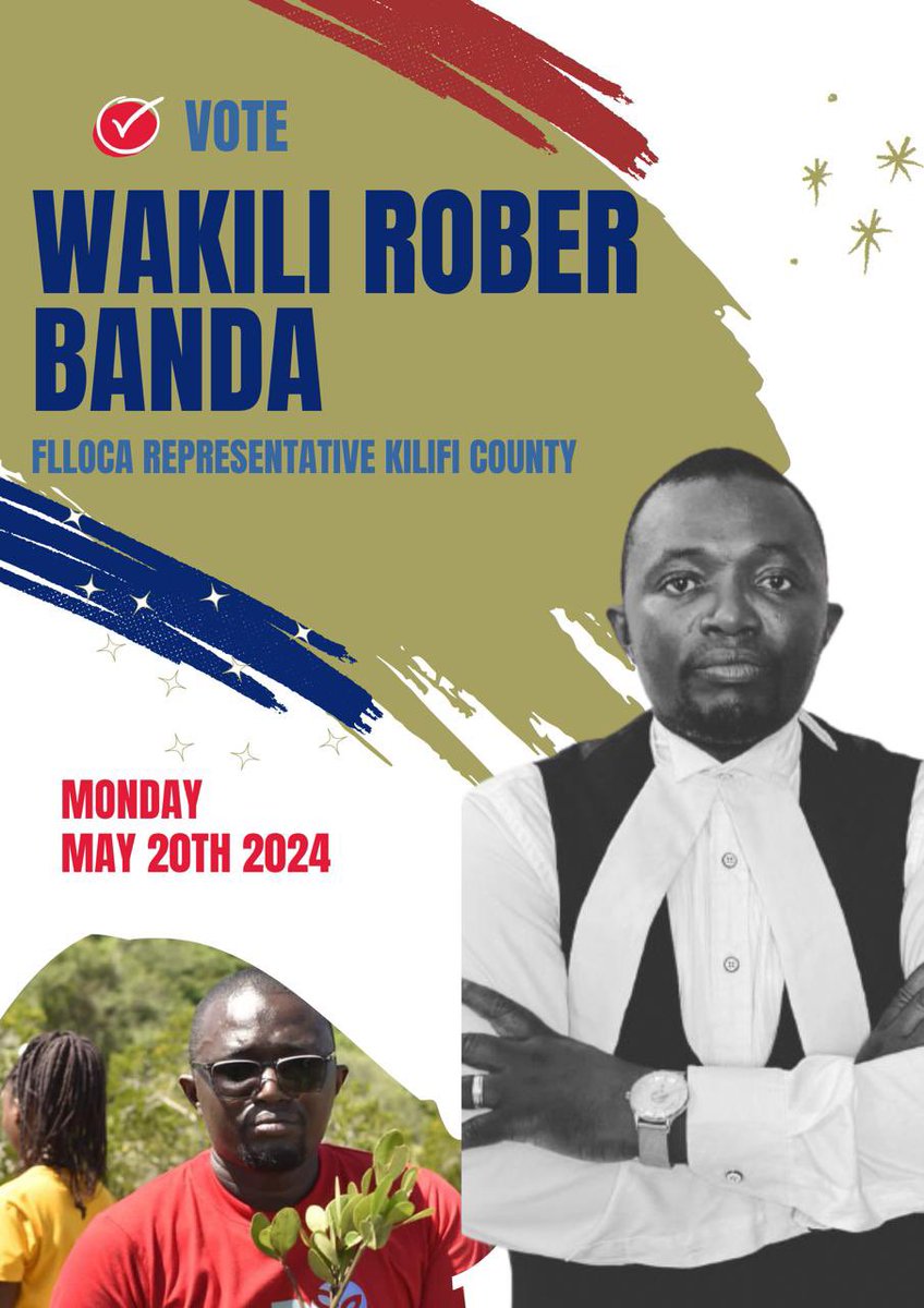 Our own is vying for the position of Flloca Representative Kilifi county as a member of the CSOs and on his behalf let’s come out in numbers and vote Kelly Roberts Banda @BandaRoberts @kyom003 @vitoafrica1 @EmmanuelGonah @Kherikombe @mohamed_kombe @GloryBojo