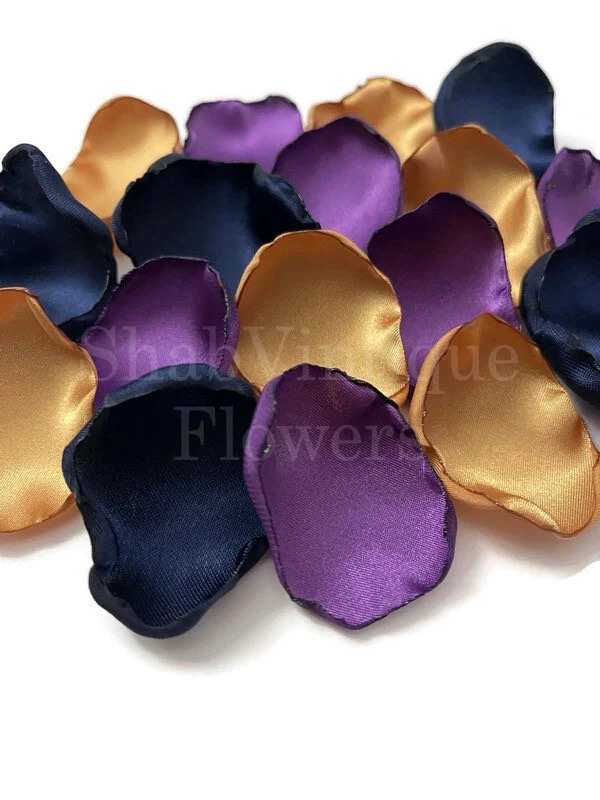 Add a touch of elegance to your special day with our Plum Purple, Old Gold, and Navy Blue mixed flower petals. Perfect for table decor or a… dlvr.it/T76DBs #weddingcolors #bridal #weddingdecor #bridetobe #happilyeverafter #weddingplanner #weddingplanning #bridetobe2024