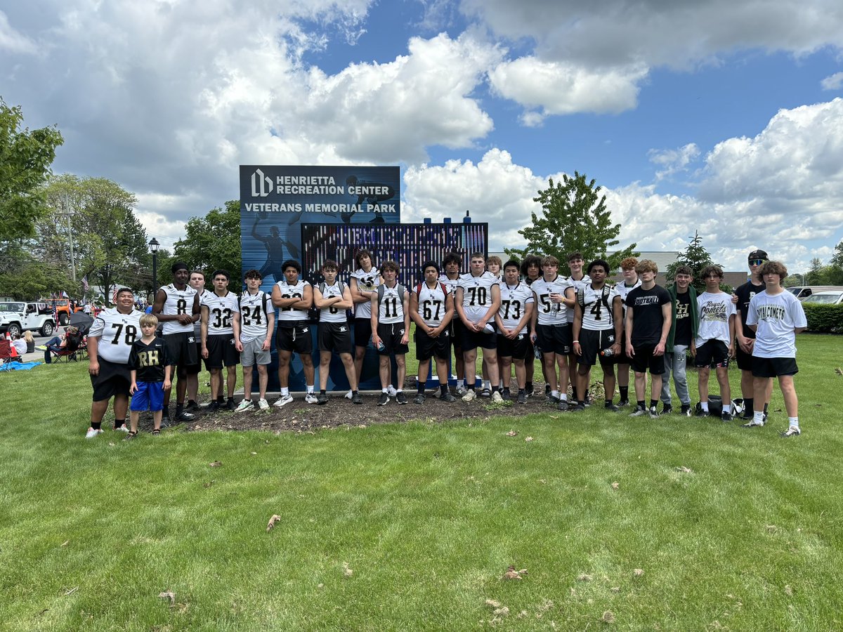 Joseph Montesano (@montfb) on Twitter photo THANK YOU To These RH DUDES For Walking In The Henrietta Memorial Day Parade And Representing Our Football Program With Class!
<a href="/RHCometFootball/">Rush Henrietta Royal Comets Football</a>
<a href="/RushAthletics/">Rush-Henrietta Athletics</a>
#RHDUDES THANK YOU To These RH DUDES For Walking In The Henrietta Memorial Day Parade And Representing Our Football Program With Class!
<a href="/RHCometFootball/">Rush Henrietta Royal Comets Football</a>
<a href="/RushAthletics/">Rush-Henrietta Athletics</a>
#RHDUDES