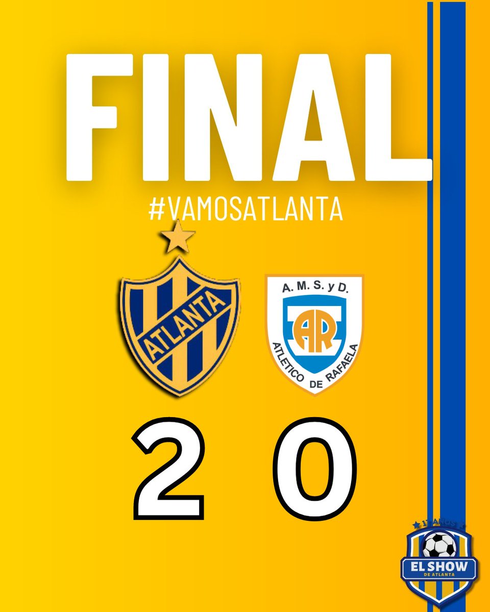 GANOOOOOOOOOOOOOOOOOOOOOOOOOOOOOOOOOOOOOOOOOOOOOOOOOOOOOOOOOOOOOOOOOOOOOOOOOOOOO #ATLANTA

Con goles de Bisanz y Marinucci, el bohemio superó por 2 a 0 a #AtleticoRafaela

Sólido triunfo con un muy buen complemento. 

5 triunfos en las últimas 6 presentaciones 

Leemos tu opinión