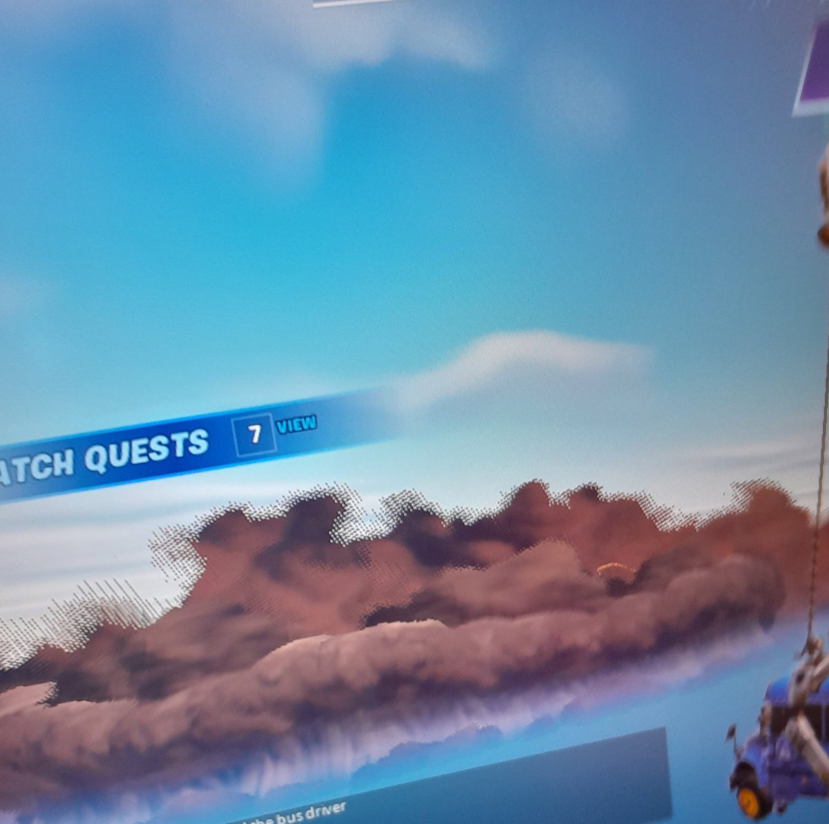 IstYeeet's tweet photo. On today's news report  there looks like there going to be a bit of rain and a bit of cloudy not much to worry about @FortniteGame @SypherPK @ForniteNews #fortnite #weather #update https://t.co/IcL1xMxdHf