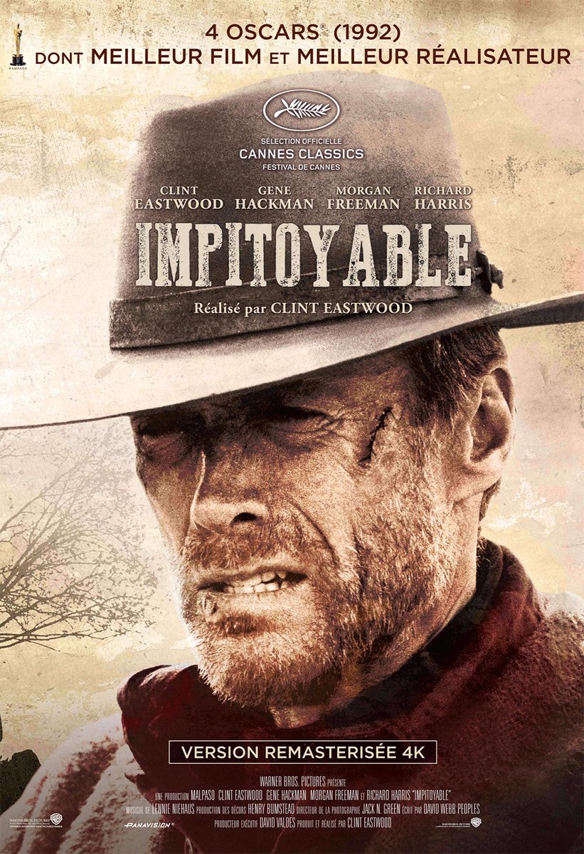 #FilmDuSoir Impitoyable, un classique paraît-il, mais que je n’ai toujours pas vu