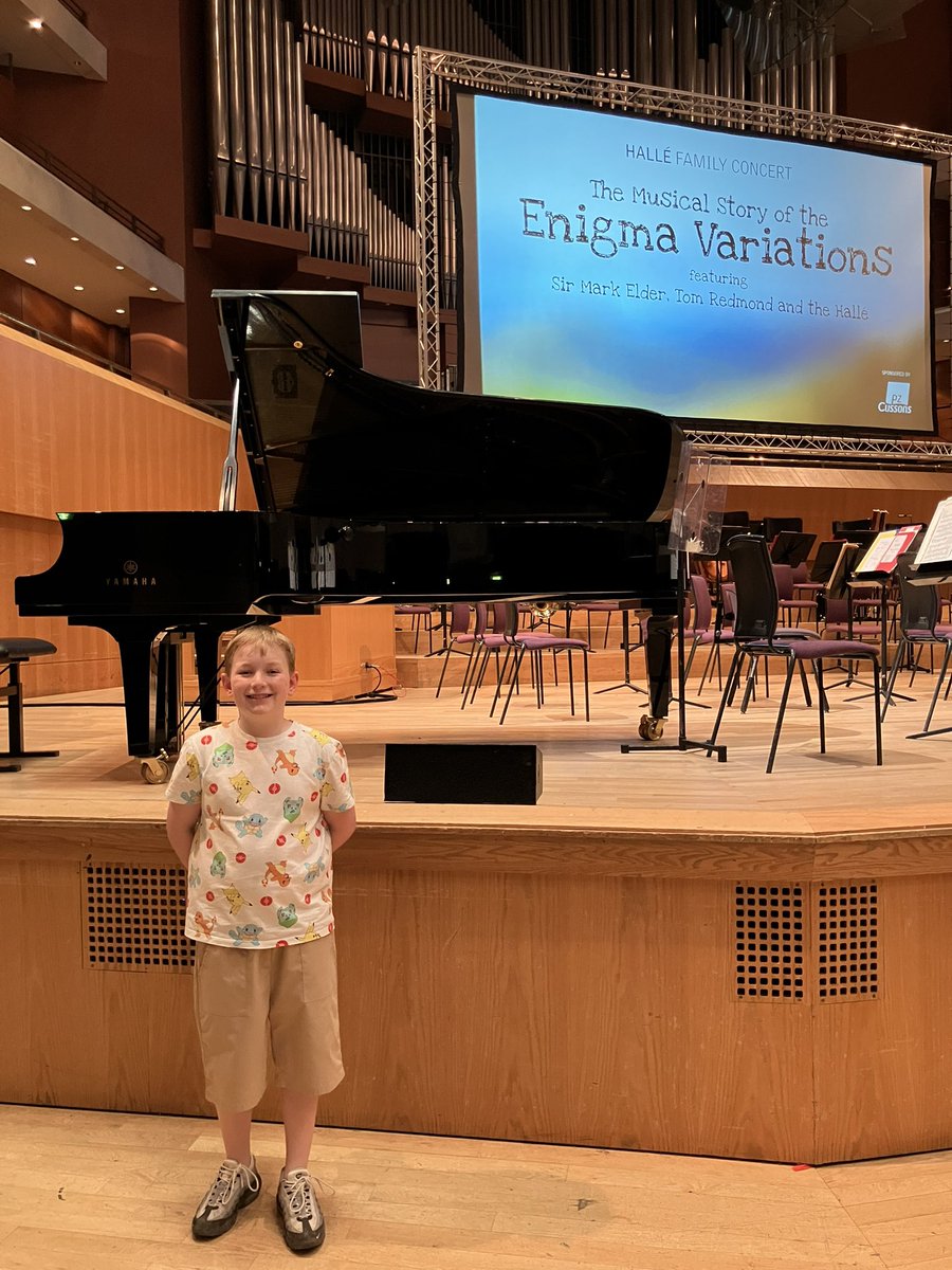 Thank you <a href="/the_halle/">The Hallé</a> and <a href="/redmond_tom/">Tom Redmond</a>, Harry was thoroughly inspired to practise (without being moaned at!) after today’s brilliant concert.