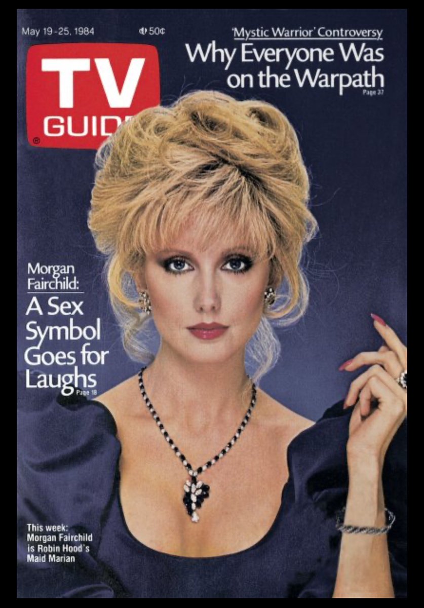 This week 40 years ago, #MorganFairchild appeared on the cover of TV Guide in promotion for “The Zany Adventures of Robin Hood.”
