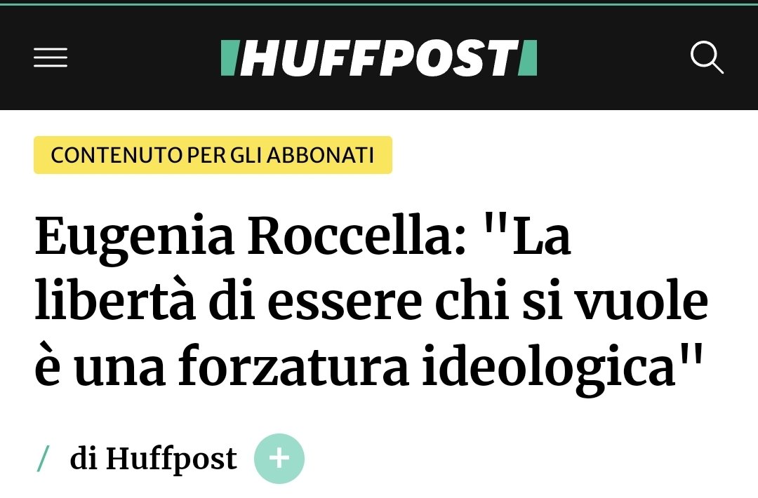 Ma se contestare un ministro è censura, impedire a una persona di essere ciò che vuole che cos'è?